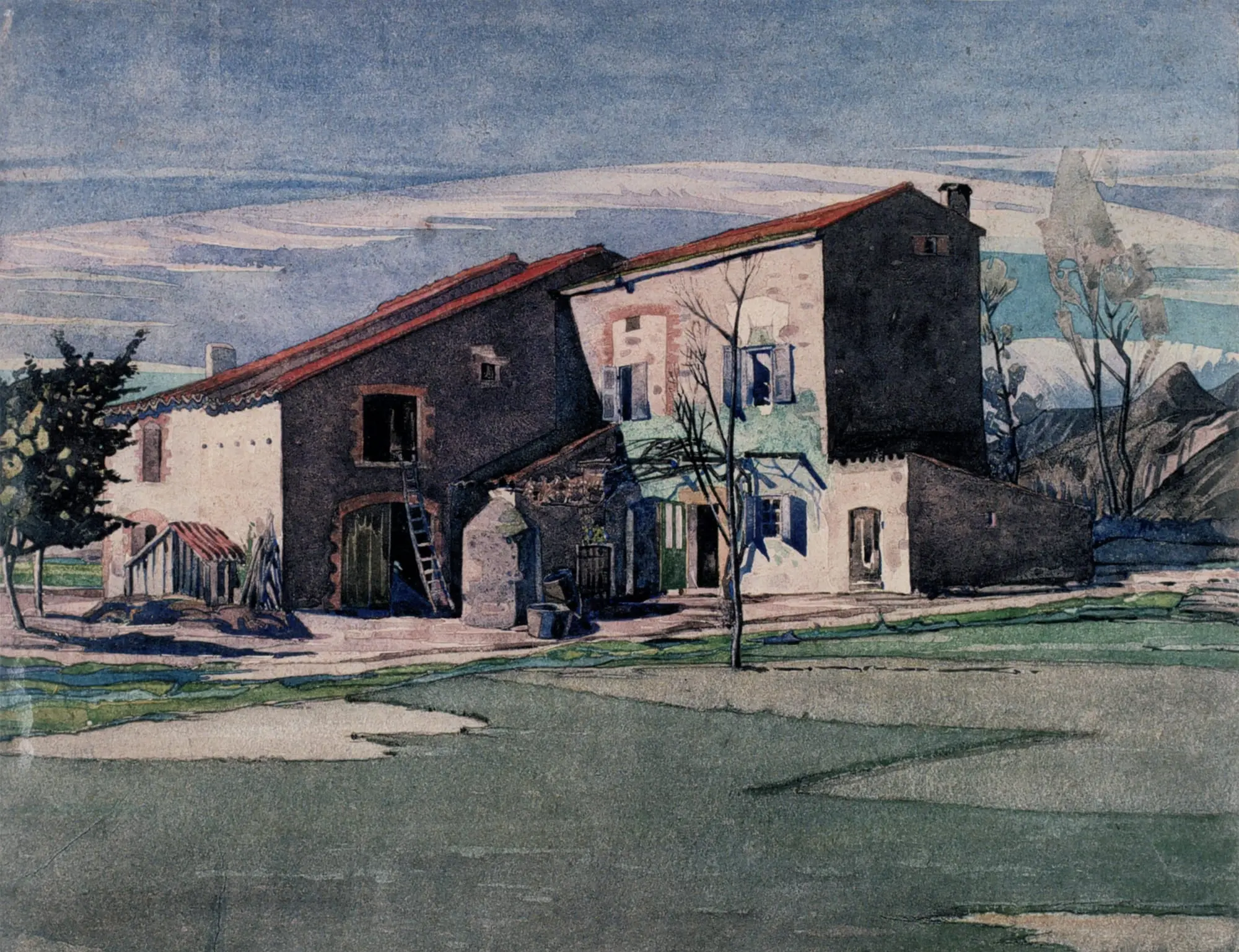 Blanc Ontoine, 2023, Watercolour on paper