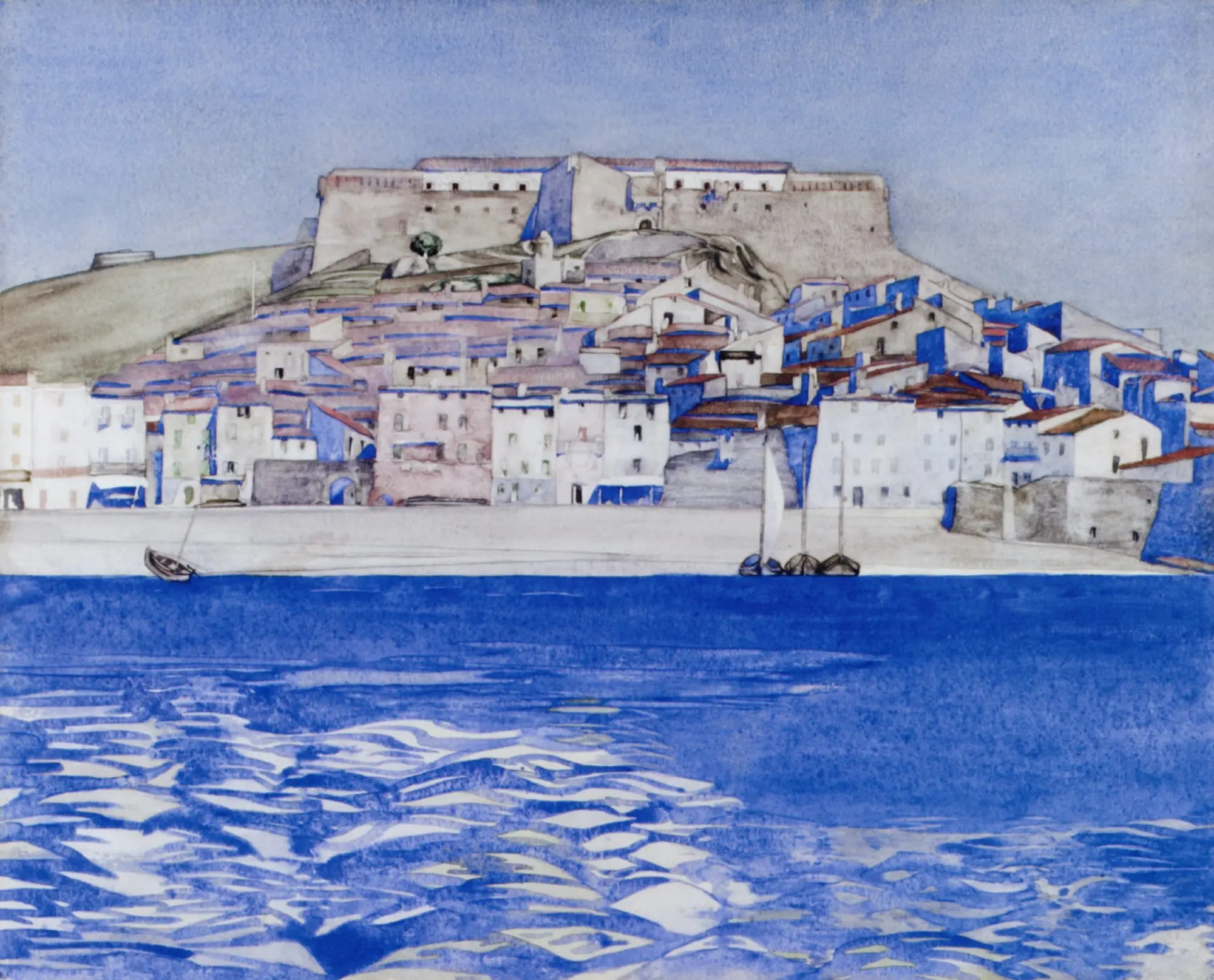 Collioure, 2023, Watercolour on paper