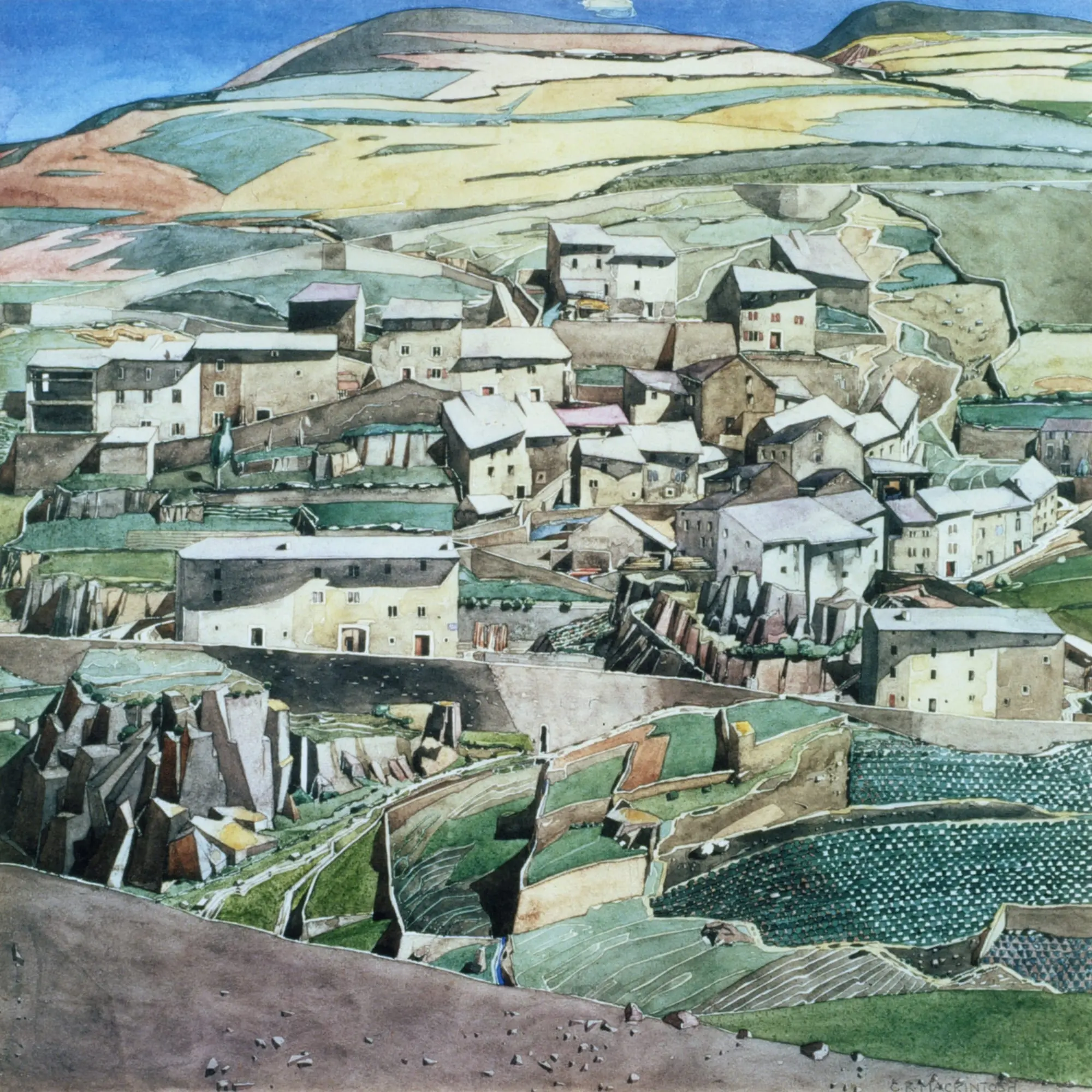 Fetges, 2026, Watercolour and gouache on paper