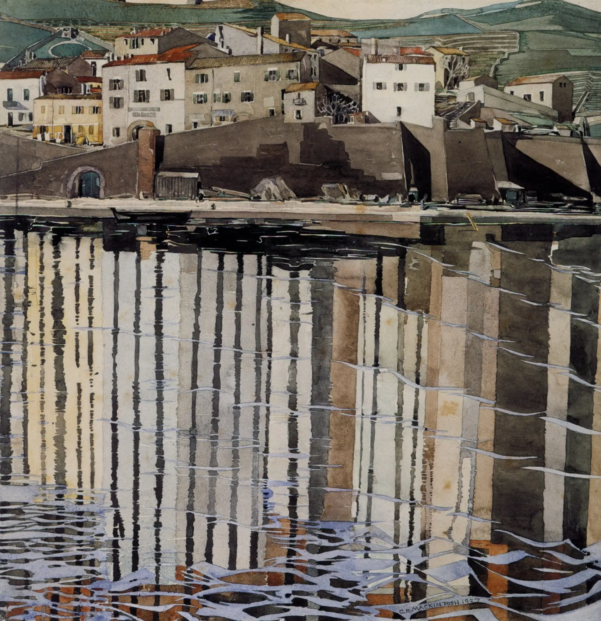 La Rue du Soleil Port Vendres, 2025, Watercolour on paper