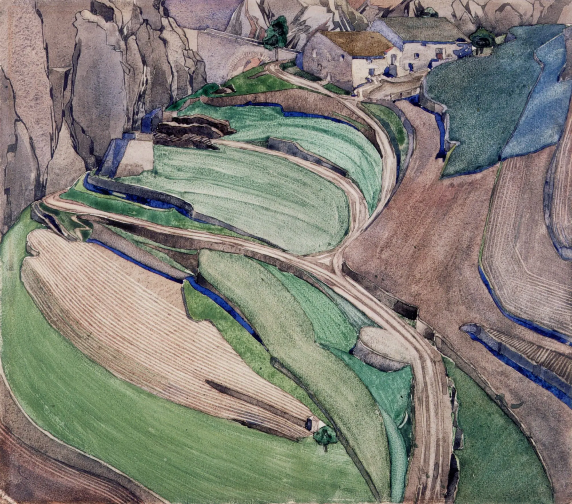 Mont Alba, 2023, Watercolour and gouache on paper