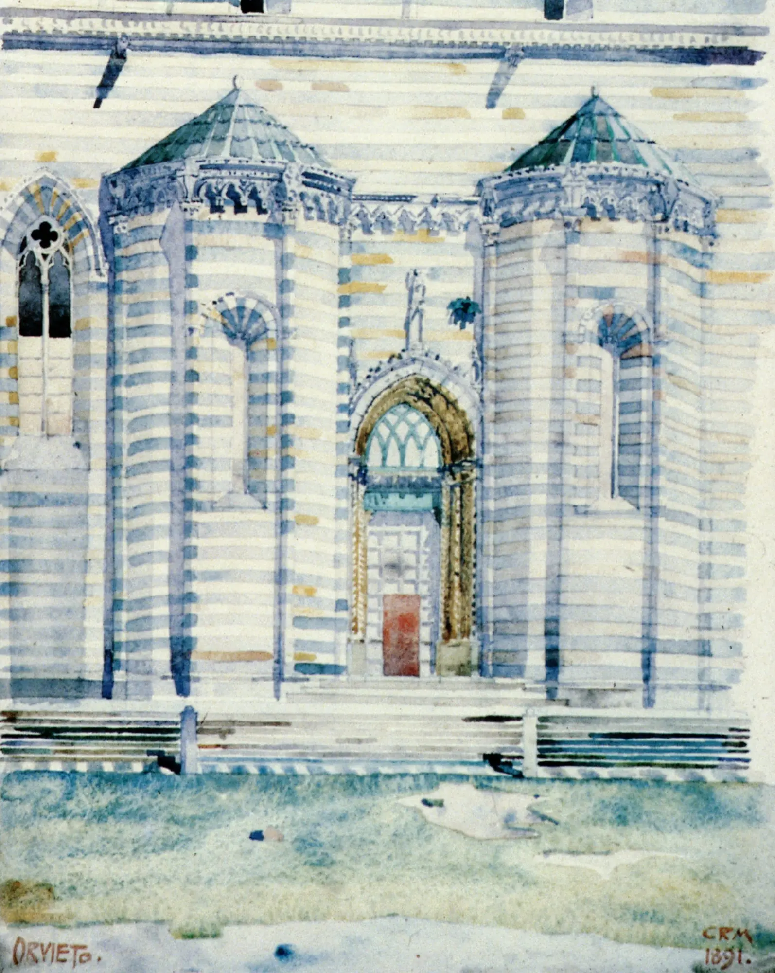 Orvieto Cathedral, 1989, Watercolour and gouache on paper