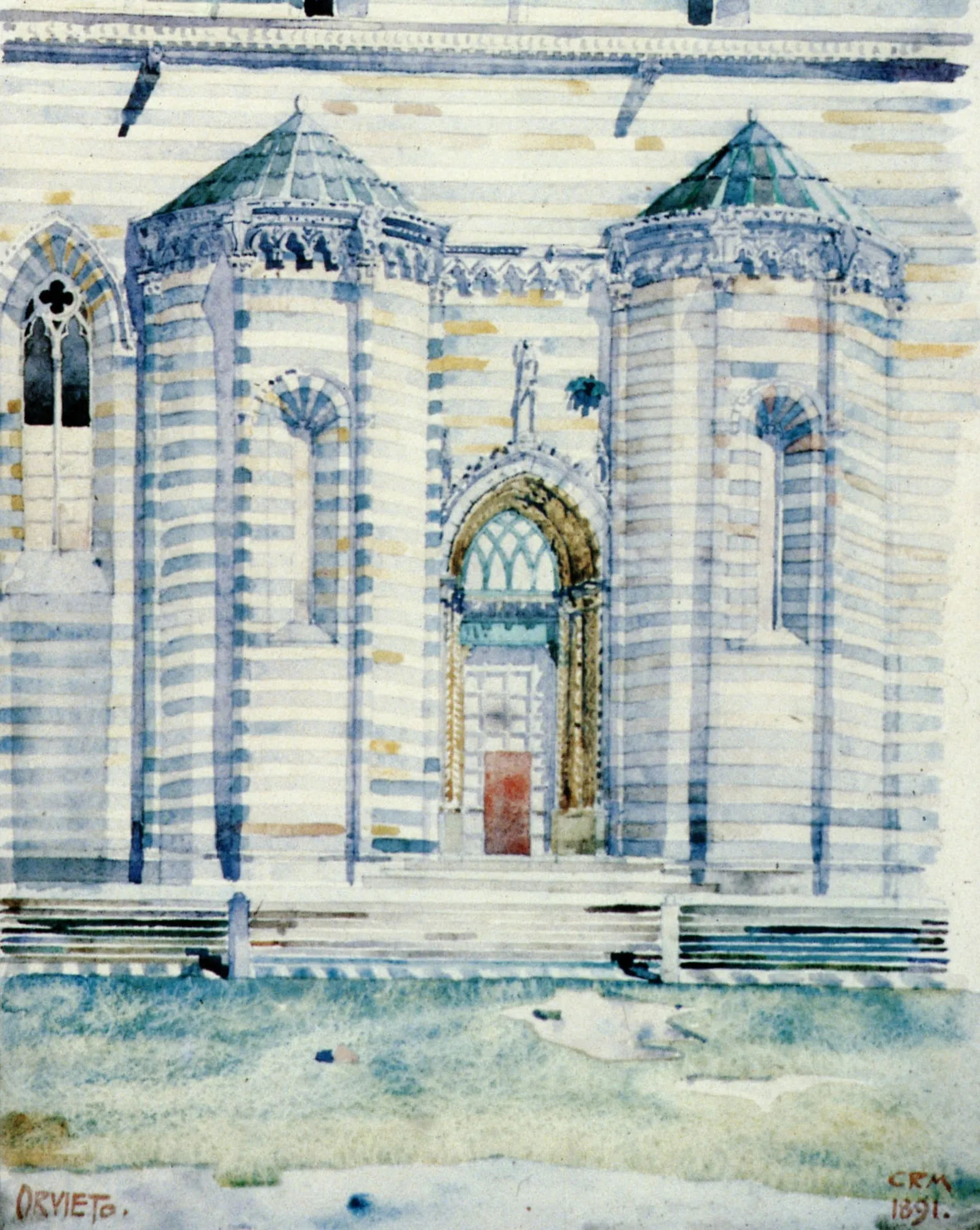 Orvieto Cathedral, 1989, Watercolour and gouache on paper