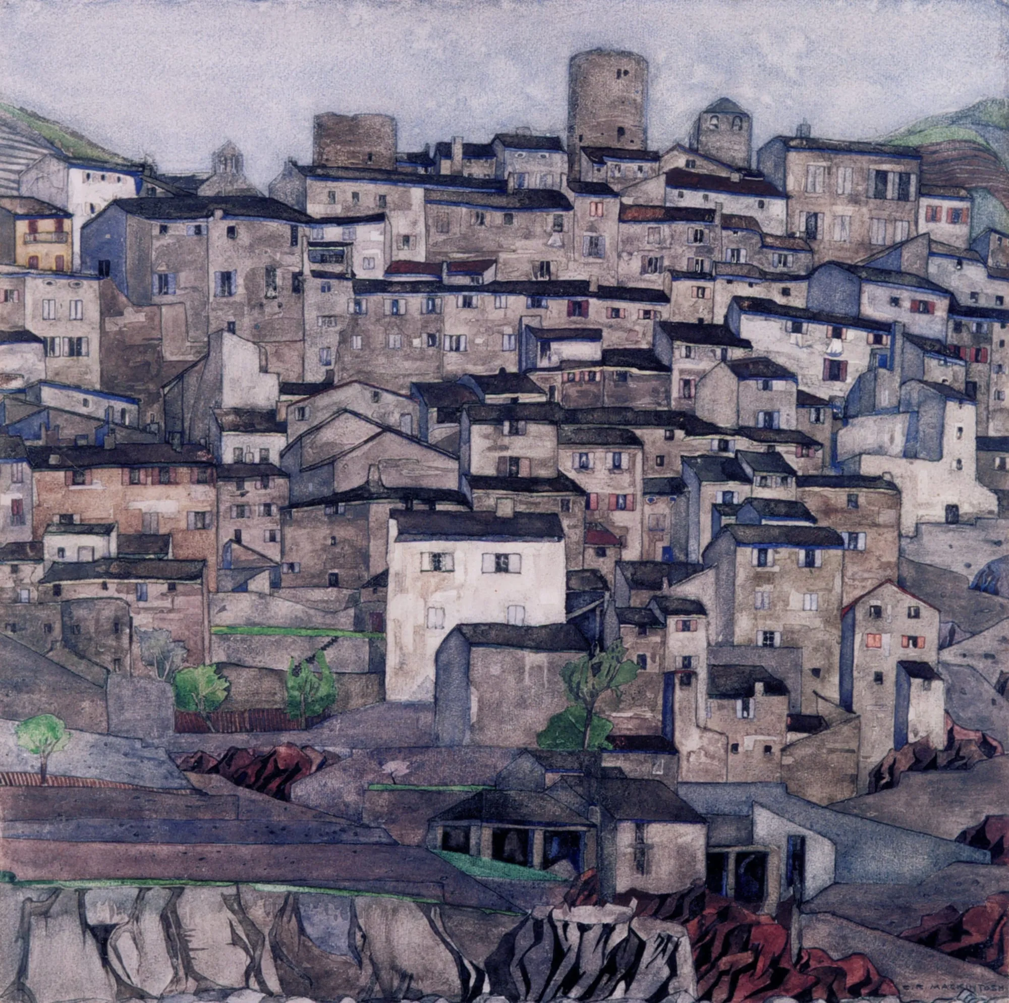 Palalda Pyrenees Orientales, 2023, Watercolour on paper